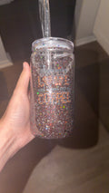 Snow globe cup coffe lovers