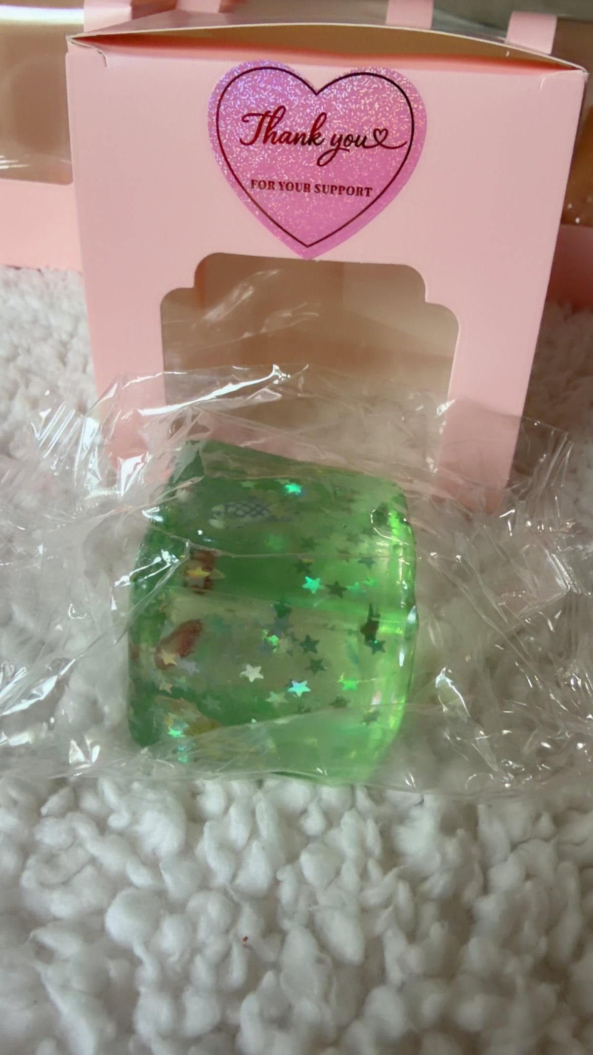 Glitter cube