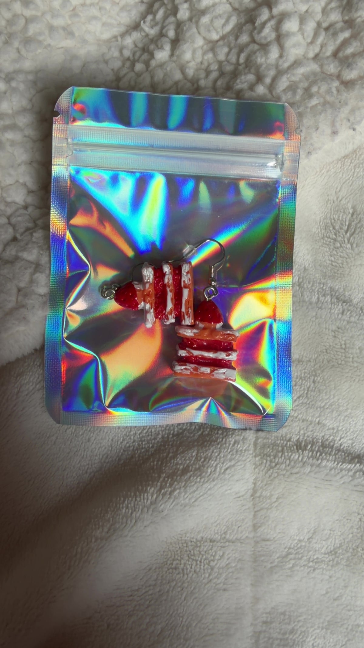 Cake slices earrings