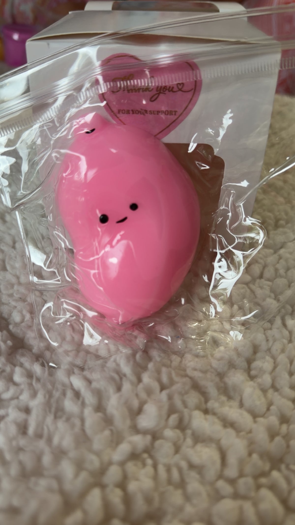 Pink banana squishie