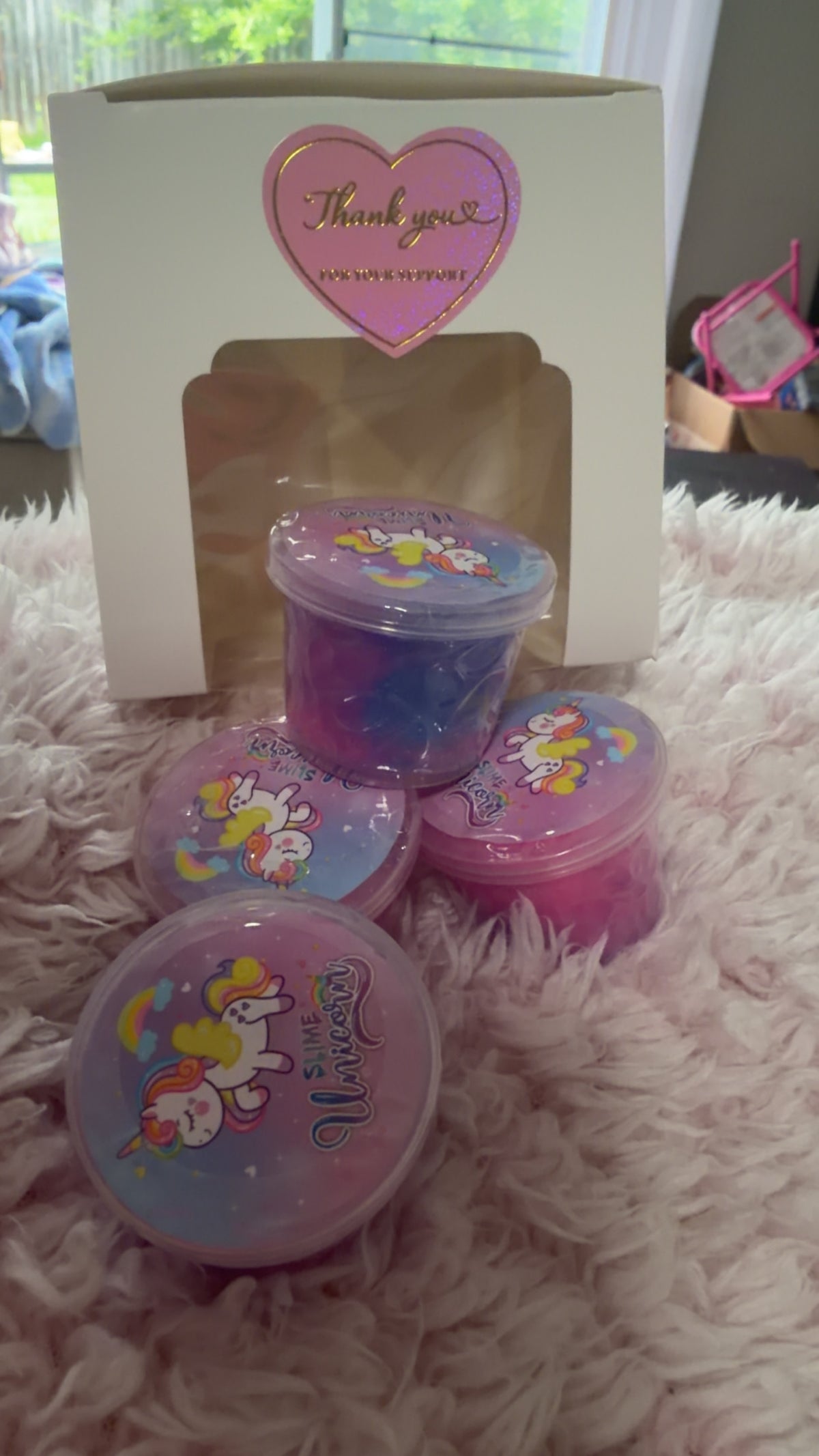 Unicorn slime 4 in a box